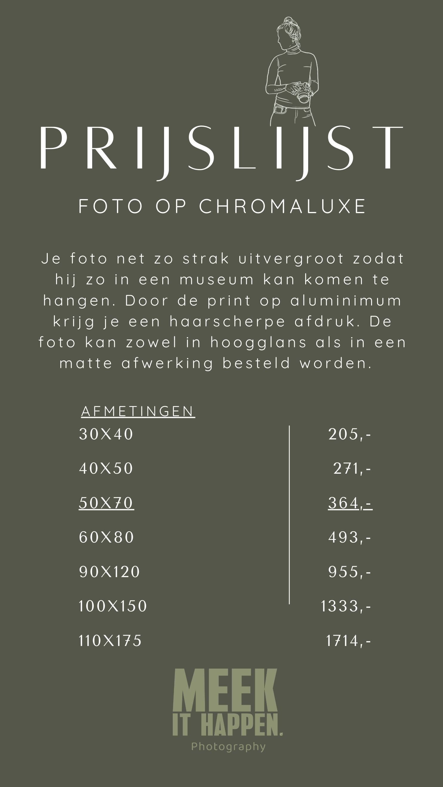 Prijlijst portret studio in Eindhoven