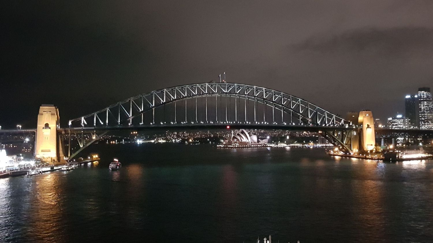 Sydney Harbour Bridge at night