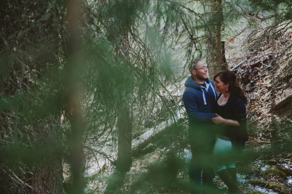 Couple in a forest