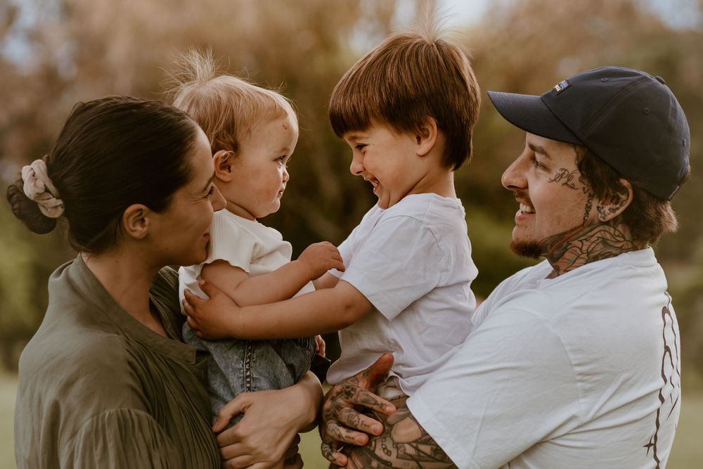 sunset family shoot
