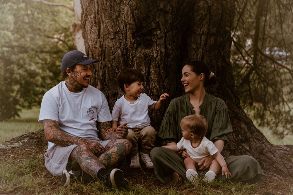 sunset family shoot