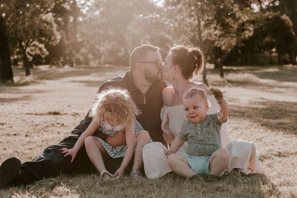 sunset family shoot