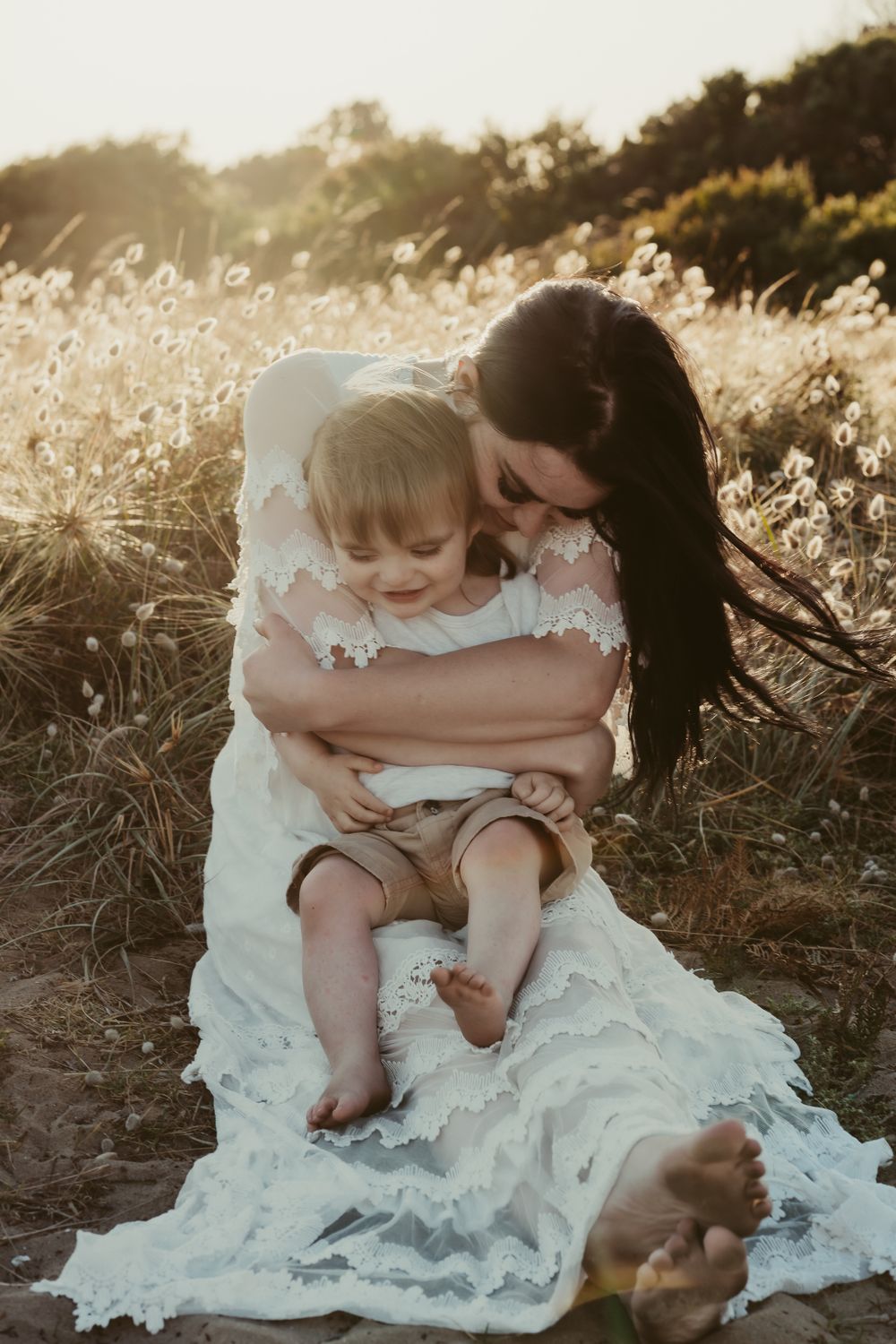 sunset family shoot