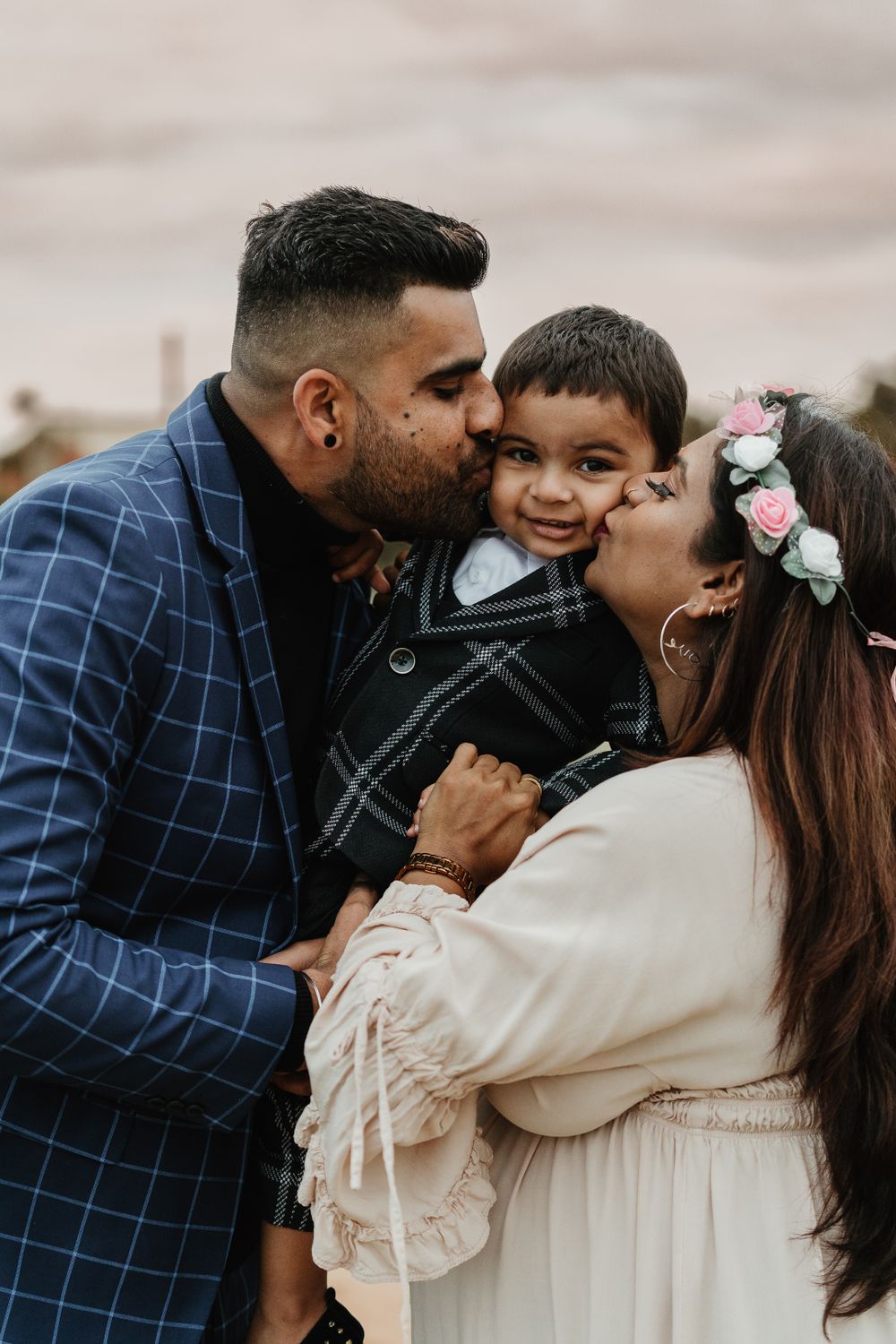 sunset family shoot