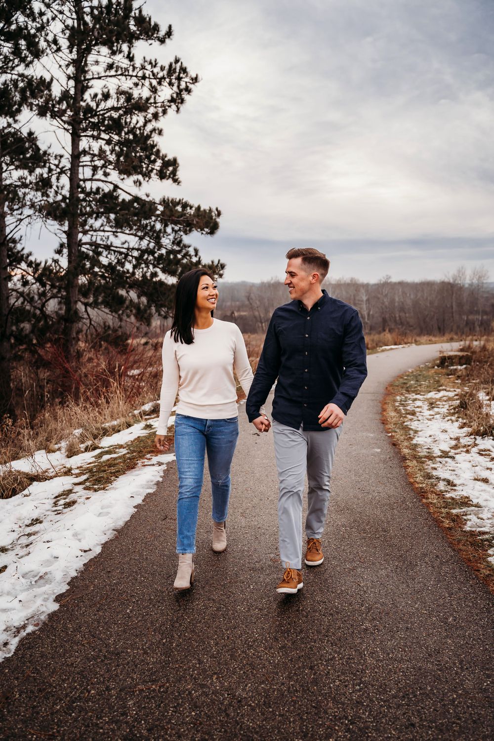 Twin Cities Minnesota Winter Couple Photo