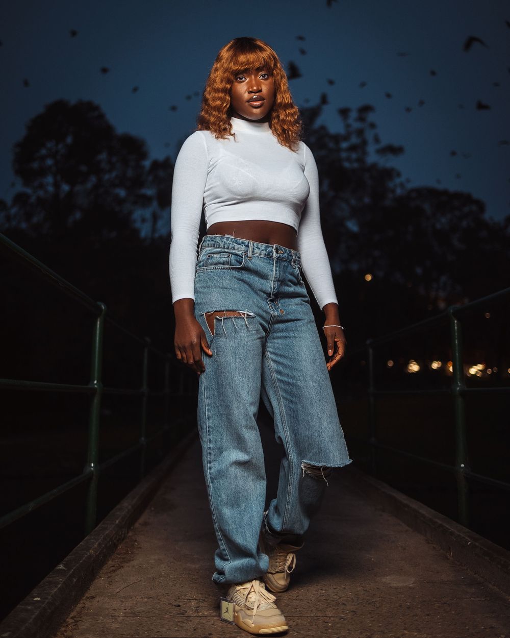 street wear photograph at night shot by Fourrell the Cameraman