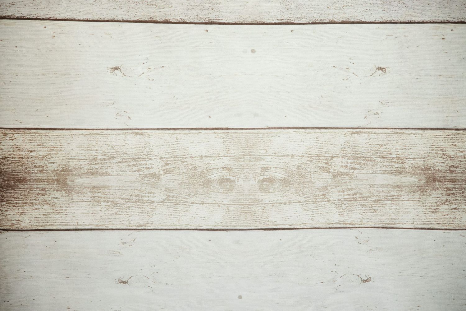 Whitewashed wooden planks with a rustic weathered finish create a textured background.