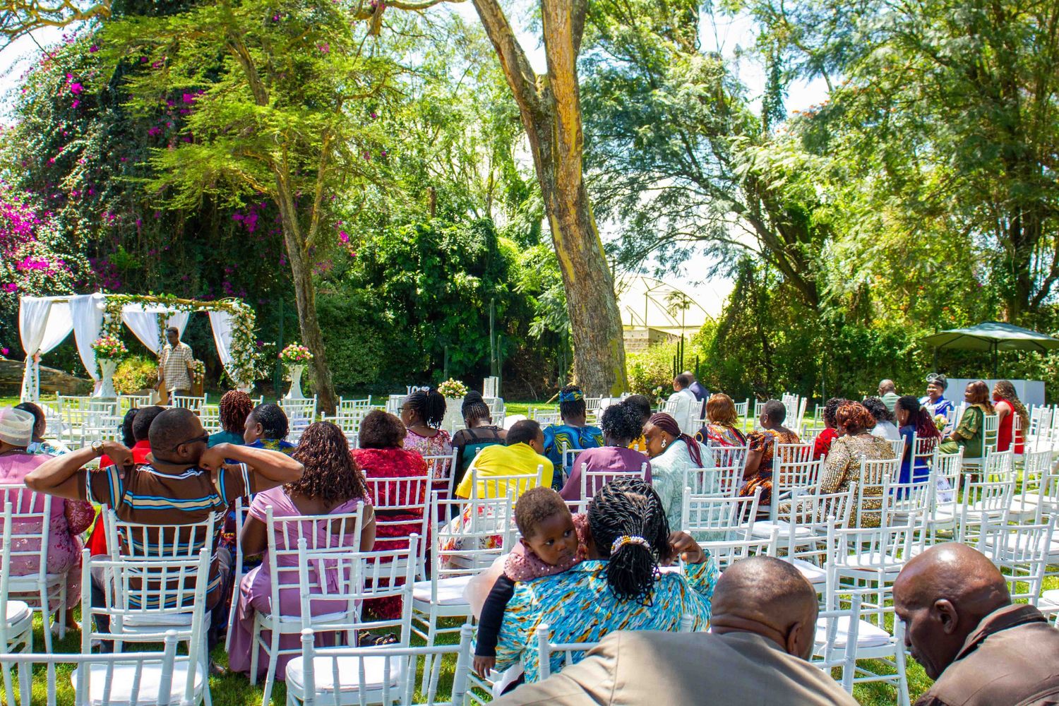 An garden wedding event photography