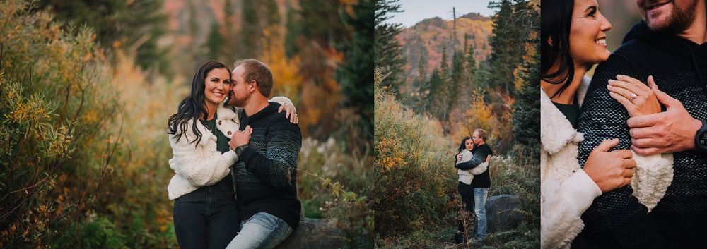 Utah Engagement Session Big Cottonwood Canyon