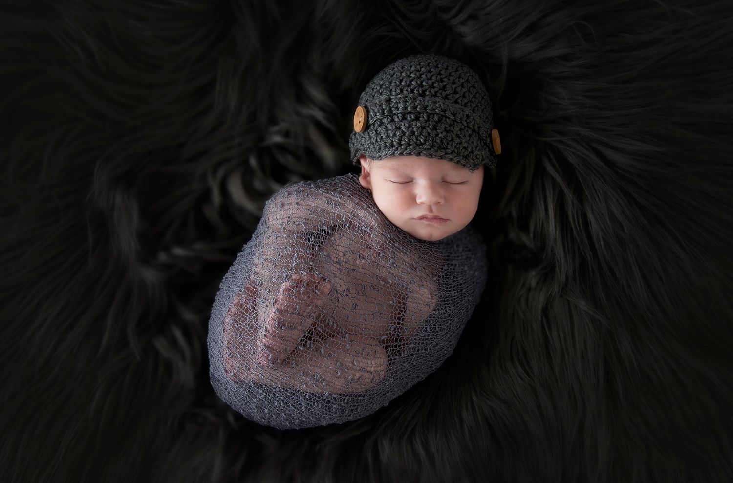 Timeless newborn portrait by 12-year specialist Gold Coast.
