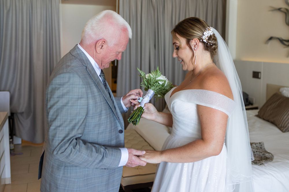 Bride with father