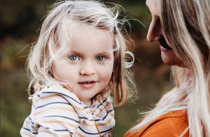 Young girl with her mother