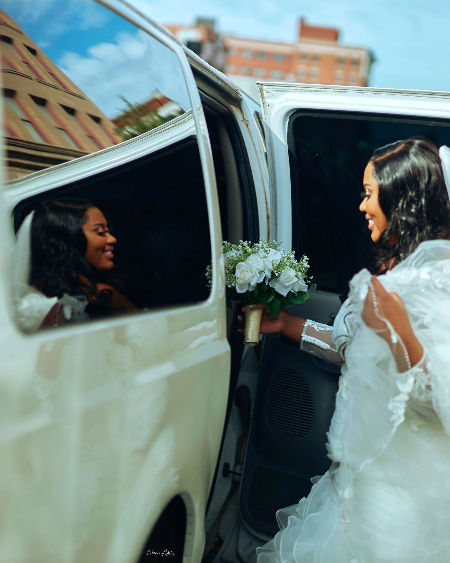 Bride in strong bridal portrait in Kansas
