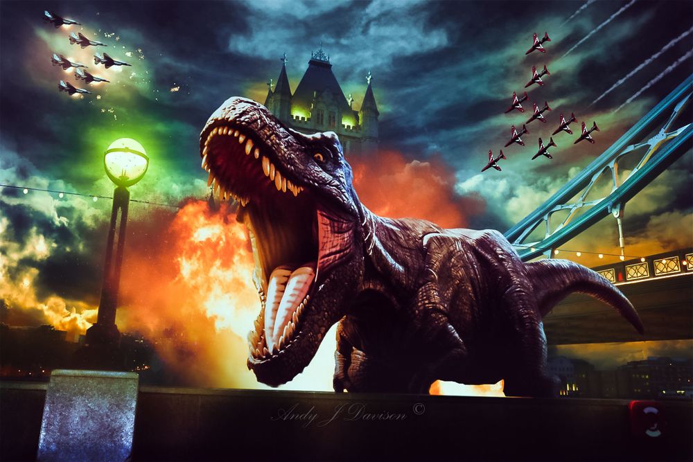 Dinosaur in London