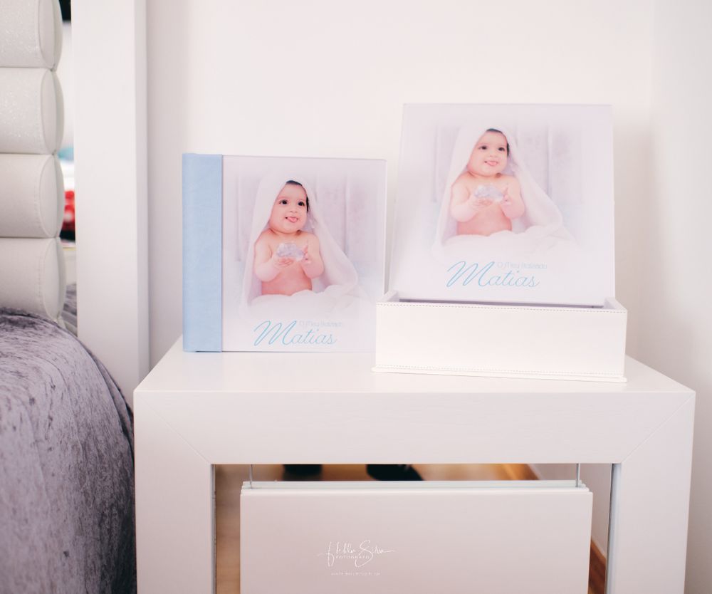 álbum com acabamento em acrilico