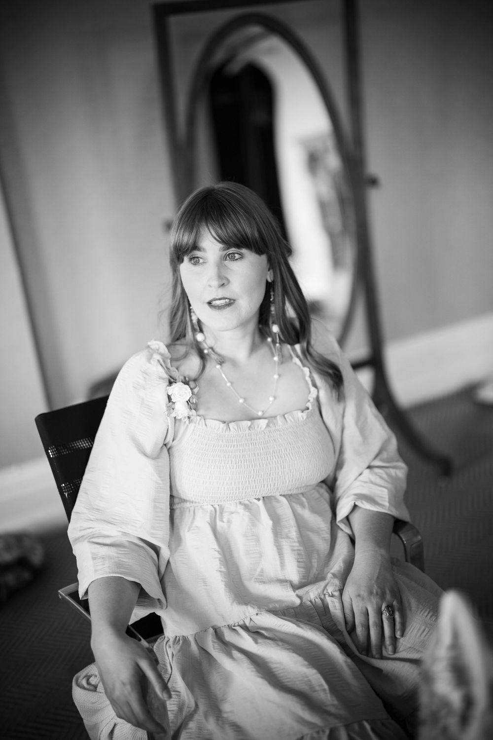 sister of the groom during bridal preparations at the elvetham hotel