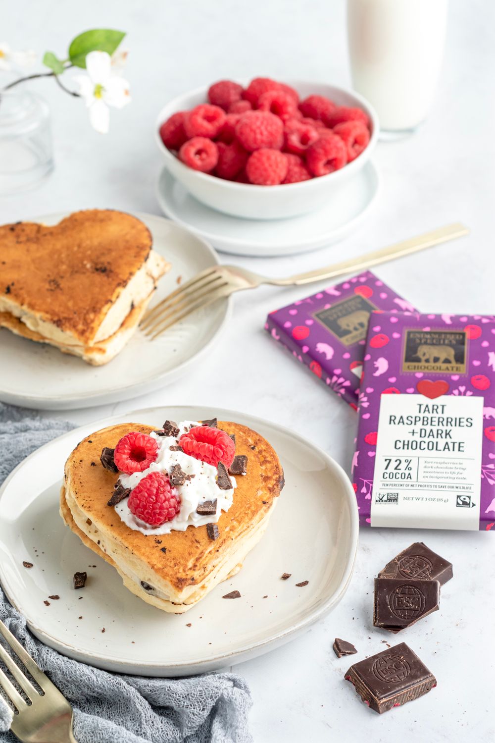 Heart Shaped Pancakes