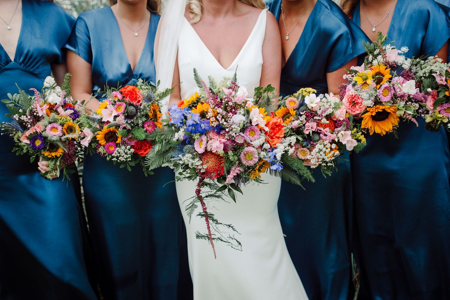 beautiful wedding flowers at Dunmore House