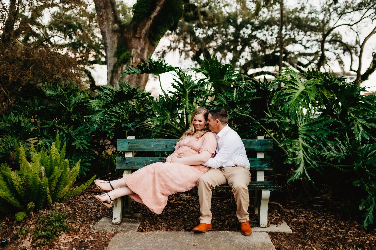 City Park, New Orleans, couples portraits, mother, maternity, golden hour