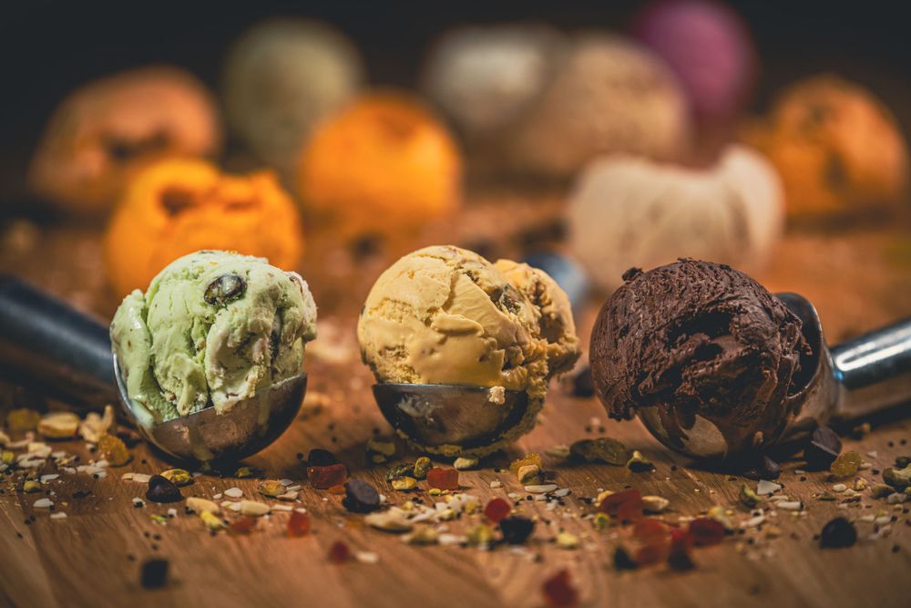 ice cream scoop food photography menu items