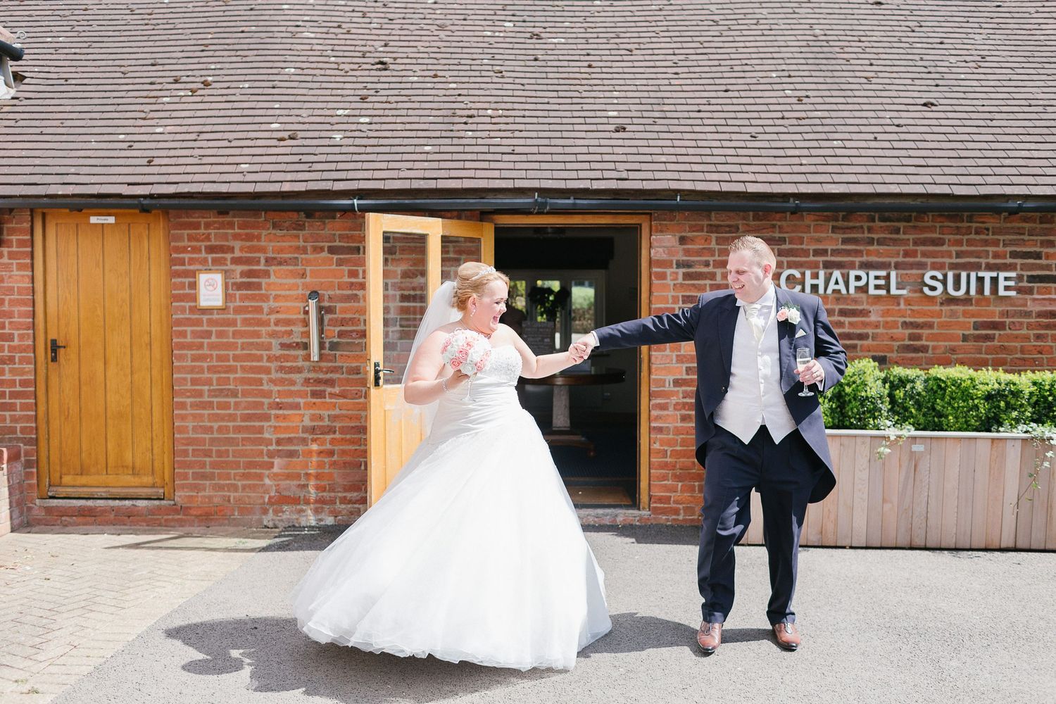 Photographers Jason and Jo on their wedding day