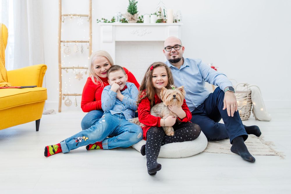 семейна коледна фотосесия софия, фотостудио младост, фотостудио софия, професионален фотограф софия