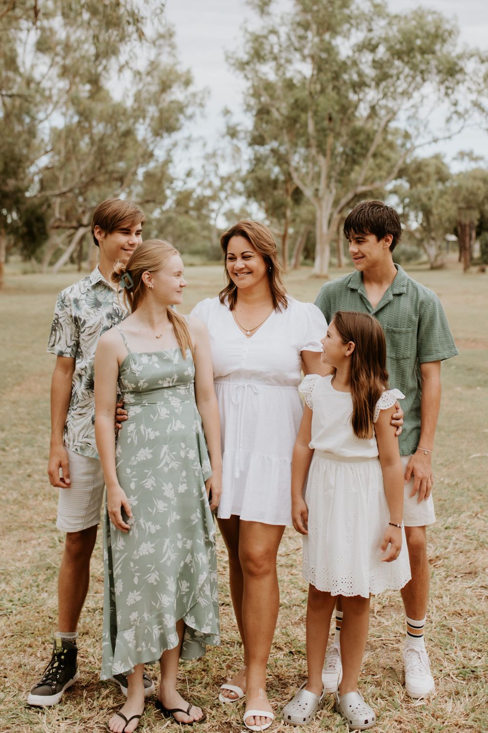 family portraits in the park in mount isa