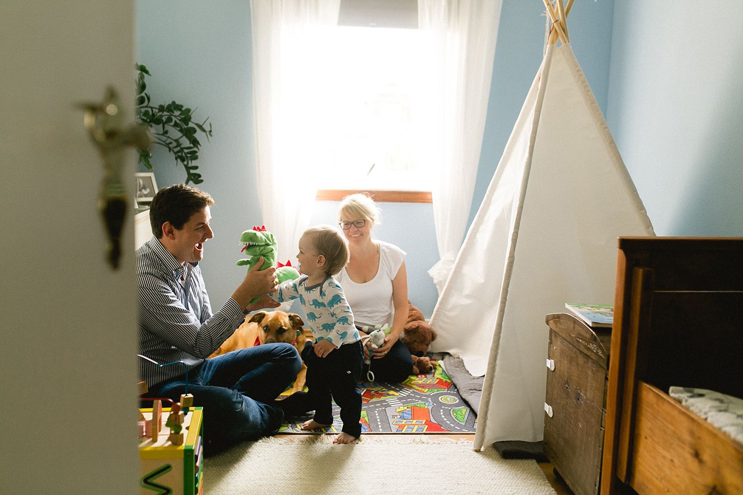 Familienfotos zu Hause Dresden und Radebeul