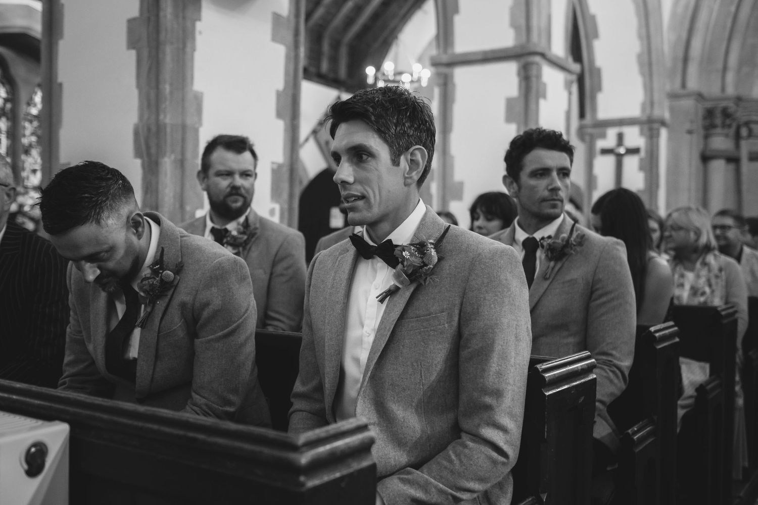 Groom waiting for the bride