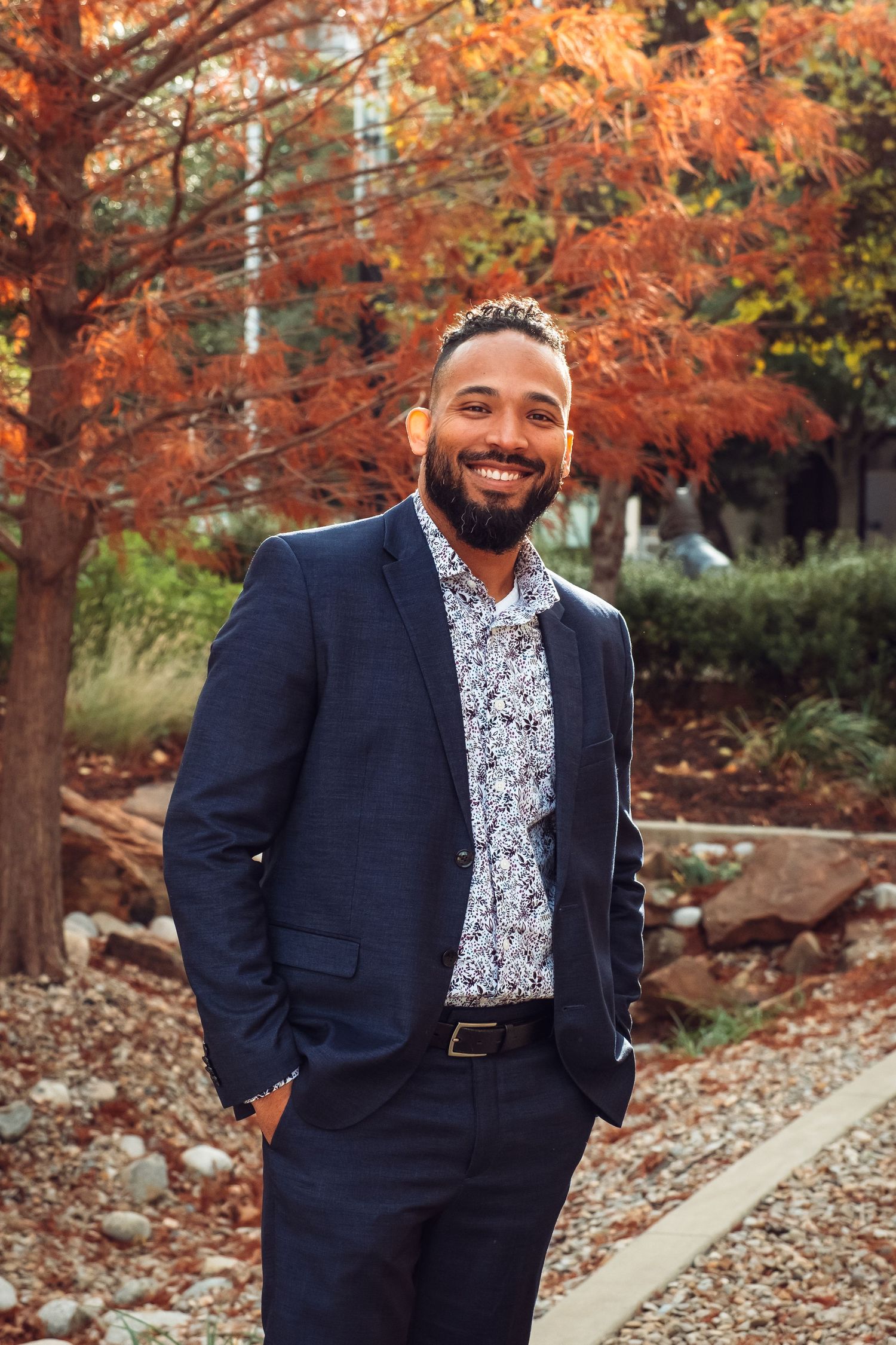 Professional headshot of a man wearing a suit in Dallas, Texas.
