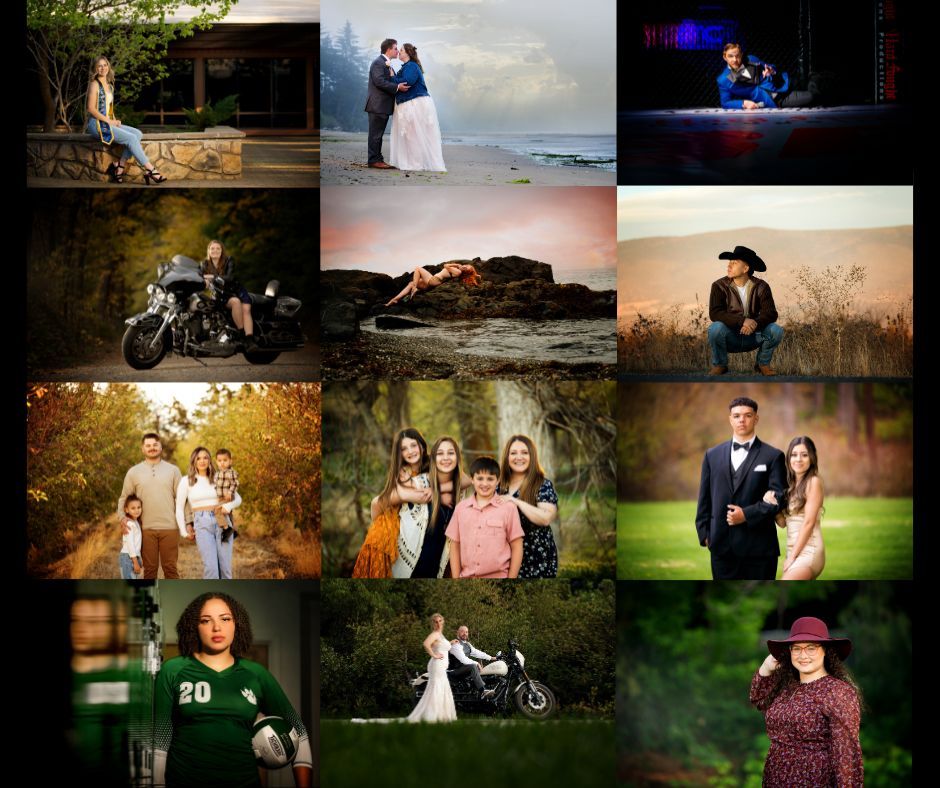 A collage of colorful portraits taken in Siskiyou county