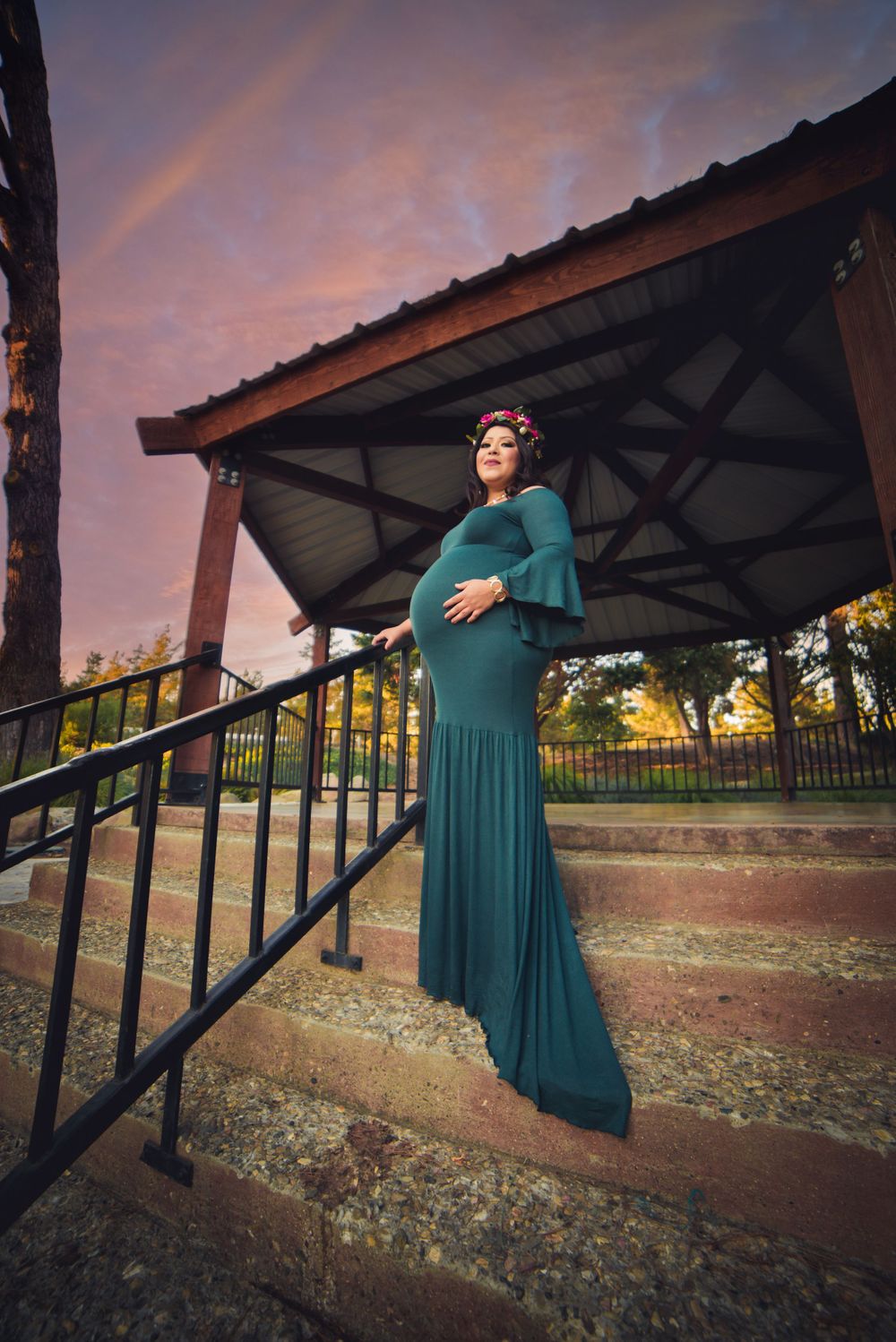 Maternity photo Santa Maria, Waller park