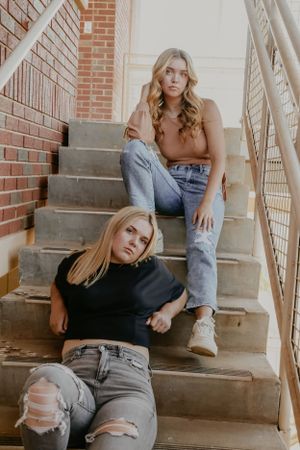 Parking Garage Senior Photos