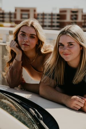 Parking Garage Senior Photos