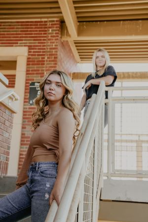 Parking Garage Senior Photos