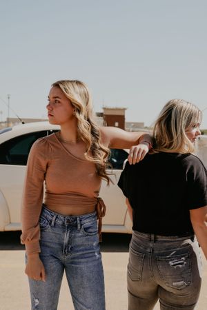 Parking Garage Senior Photos