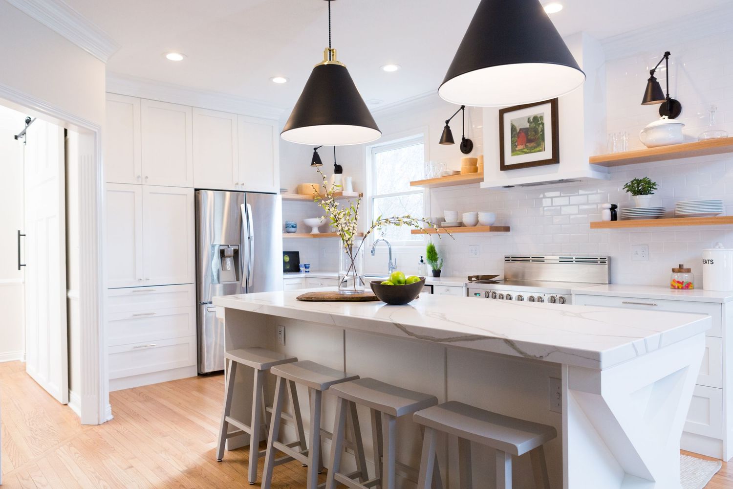 Newly renovated white kitchen in Zionsville