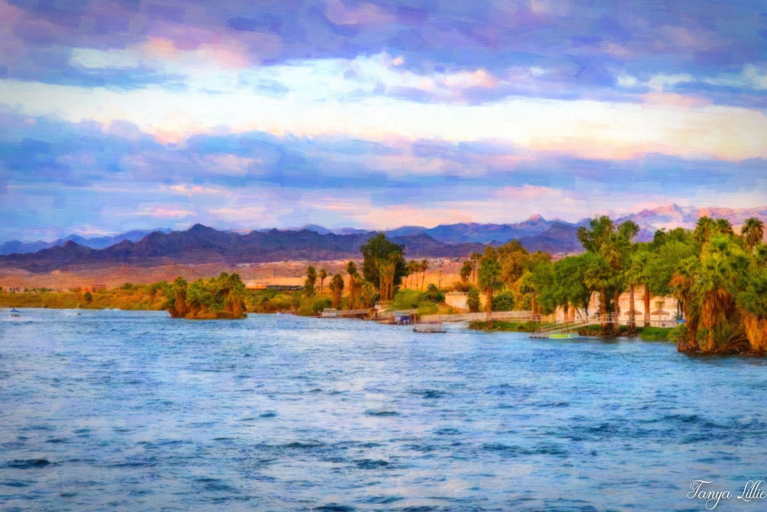 Painterly image of Colorado River