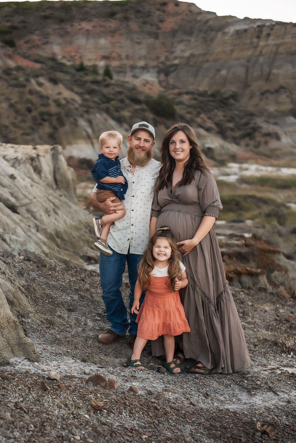 Family Session in the Badlands of Theodore Roosevelt National Park - Medora, ND lifestyle Photographer