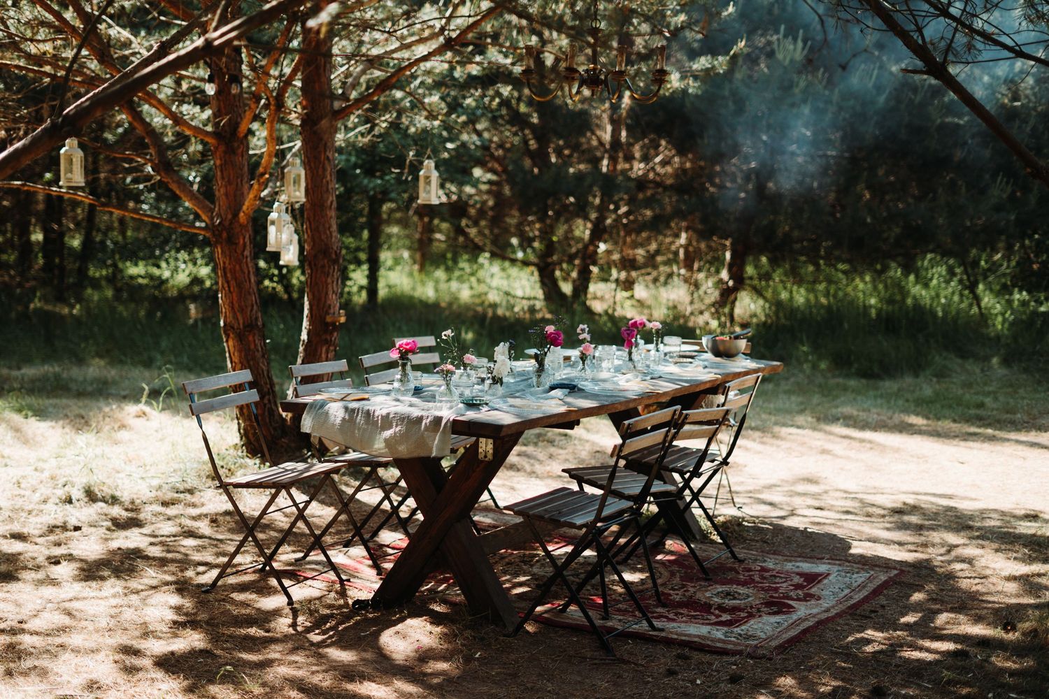 hen party at boho glamping