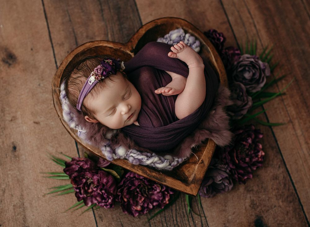 Newborn baby girl photography wood river IL
