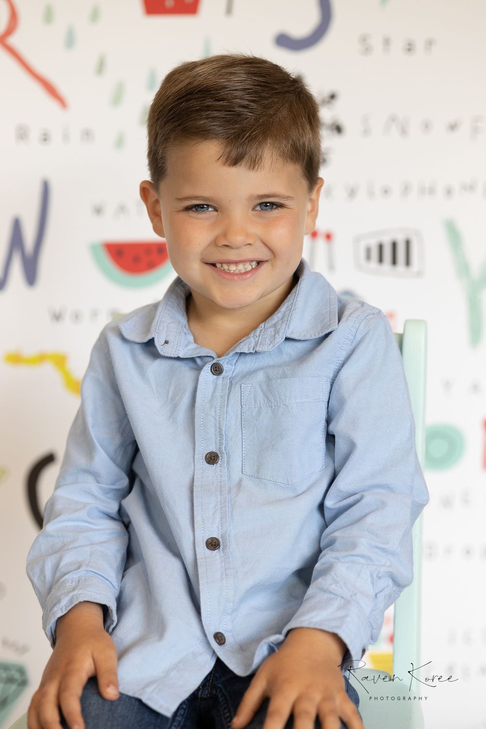 Boy child individual location session for preschool at Early Childhood Learning Center at Johnson University Knoxville