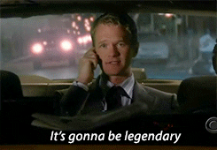 Scene from How I Met Your Mother showing a character in a suit speaking on phone in a car.