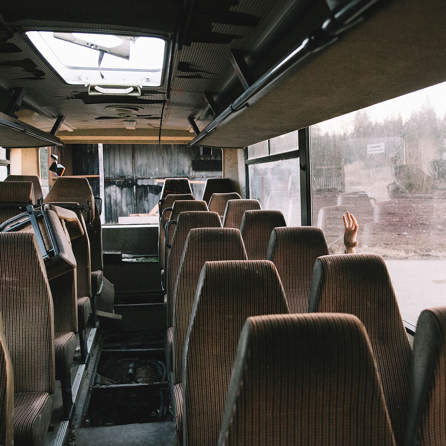 Abandoned bus