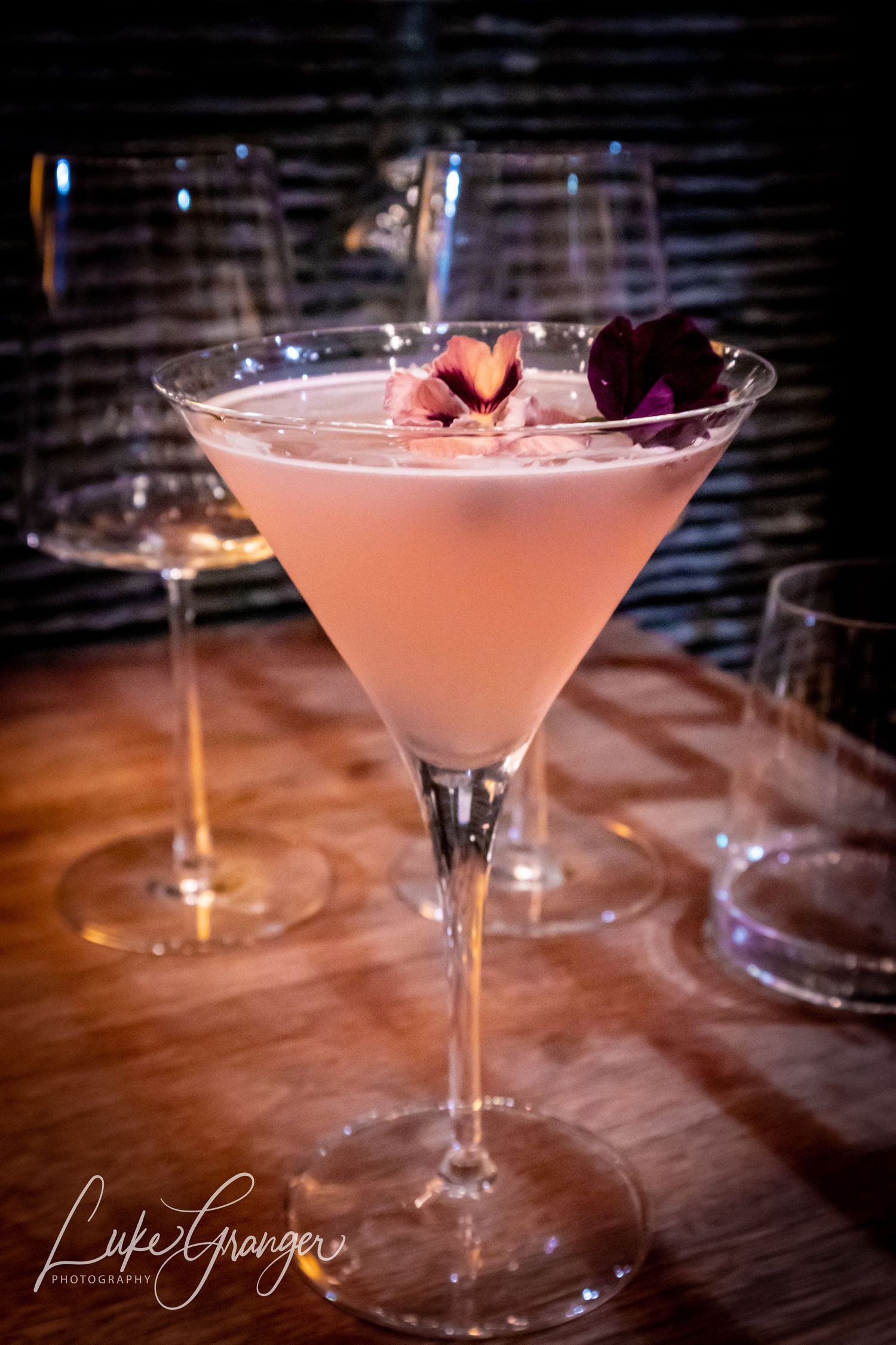 cocktail drink at the fire pit restaurant at the cave hotel