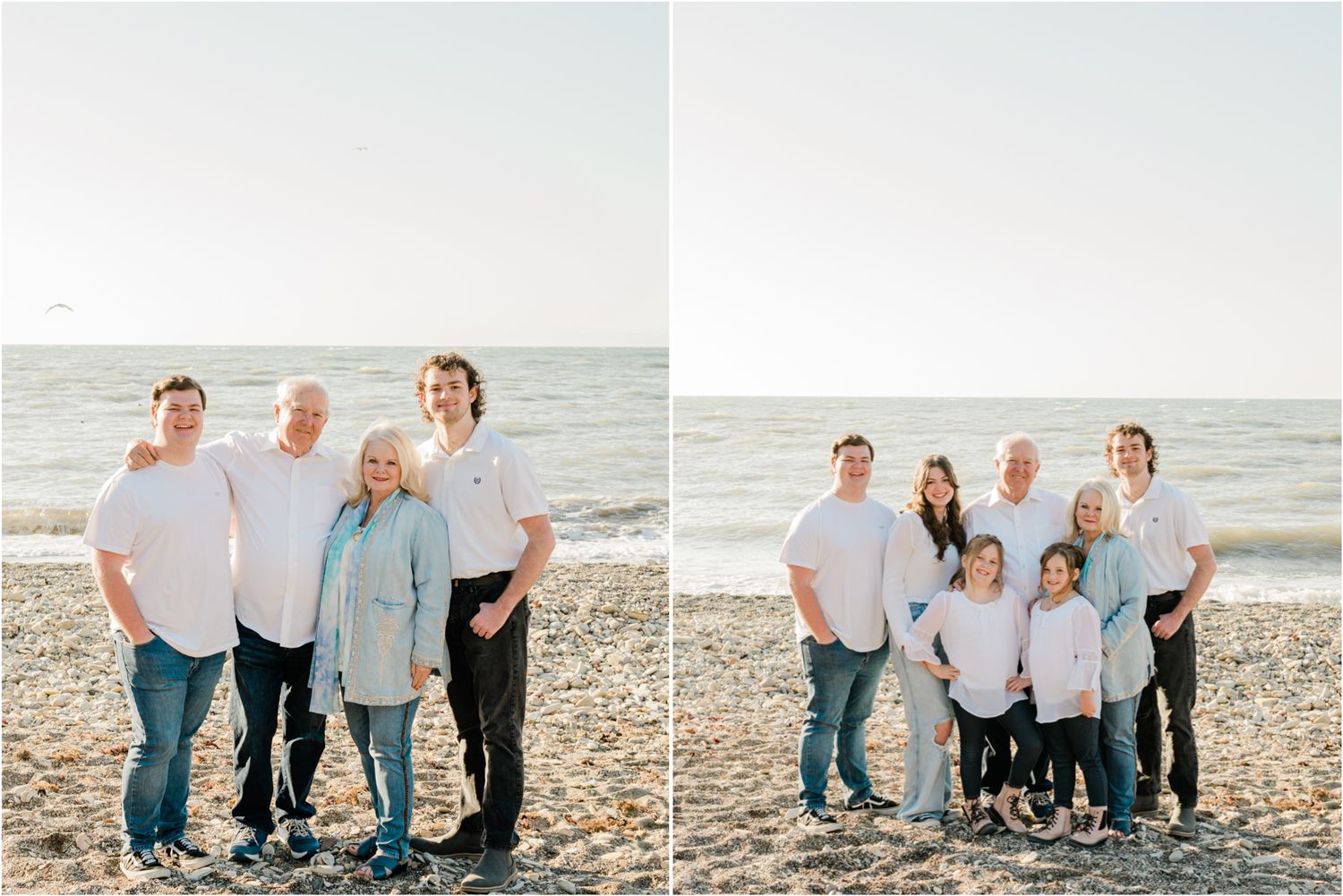 grandparents with grandkids for extended family session by Felisha Connolly Photography