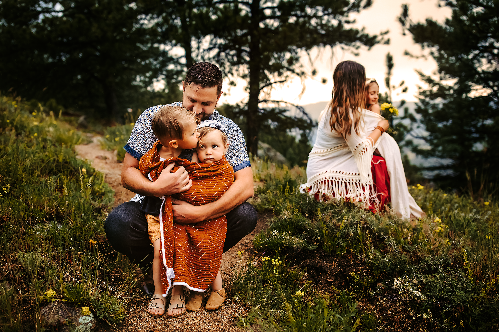 Boho and earthy family session in Columbia, Missouri