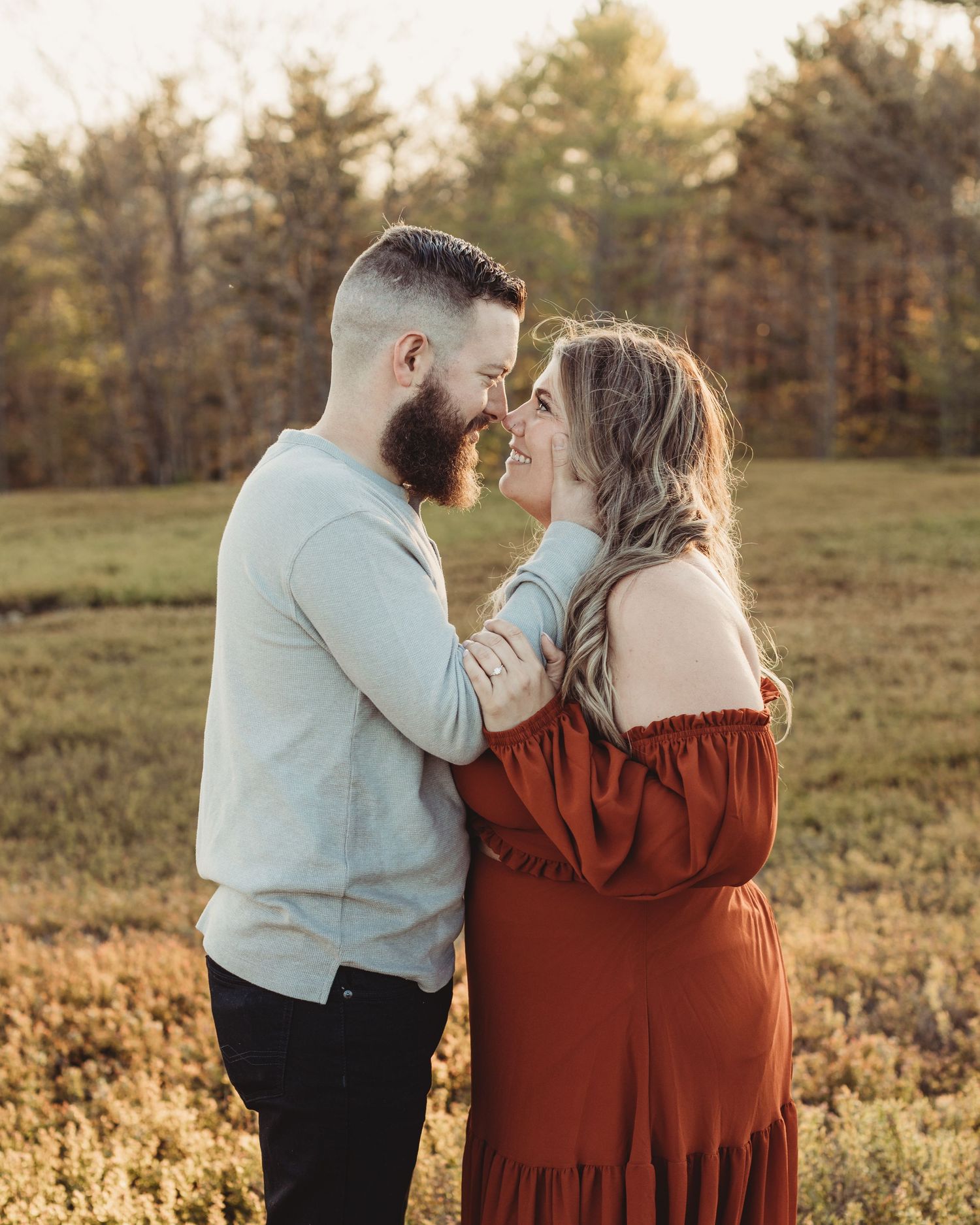 Professional photo of a couple outdoors