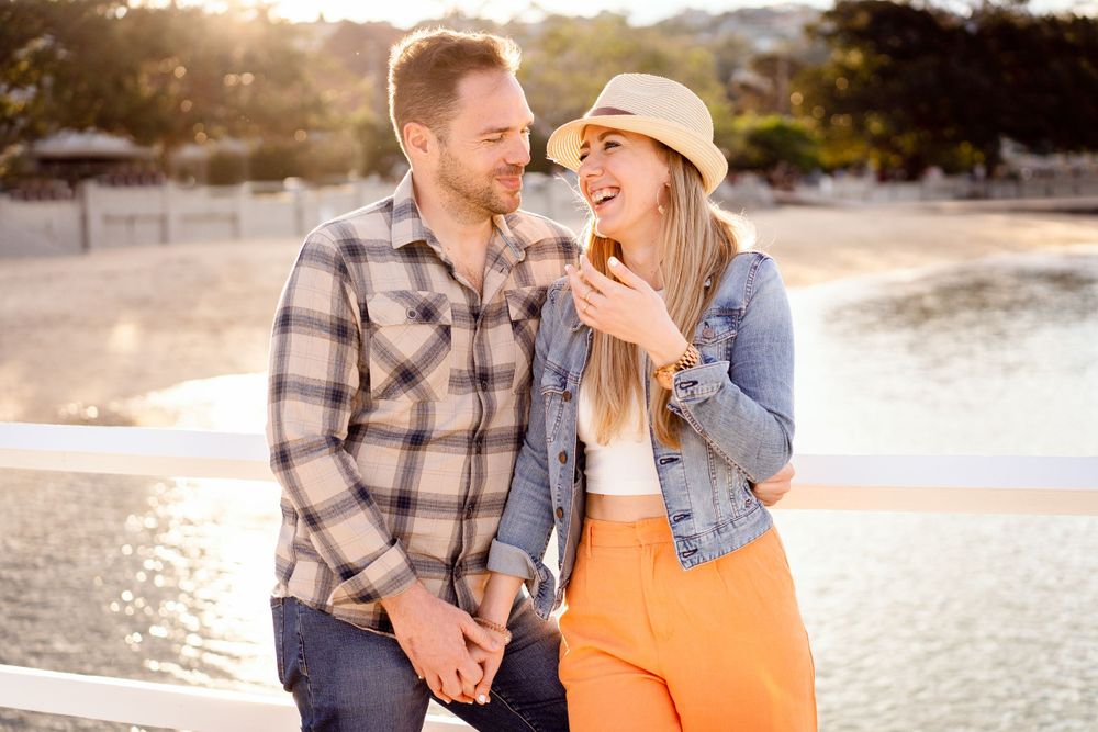Balmoral Jetty engagement photo session