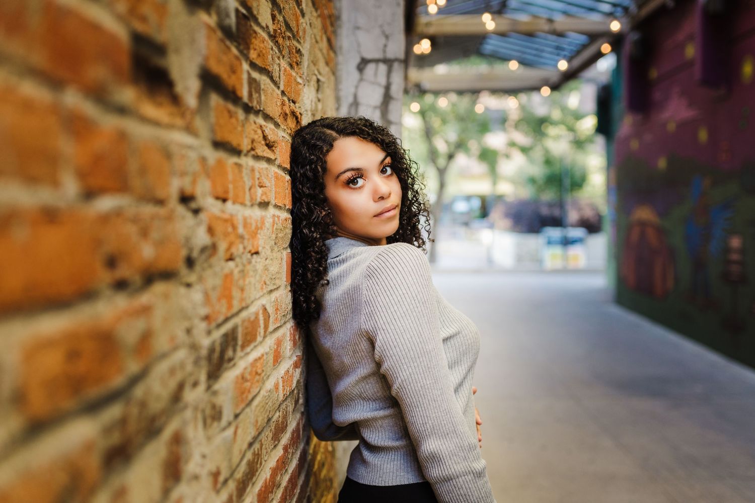 senior photography in downtown Iowa City voxman music auditorium and parking garage sage and ivy studio